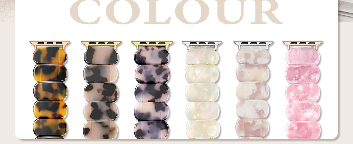 Resin Stretchy Apple Watch Bands Women