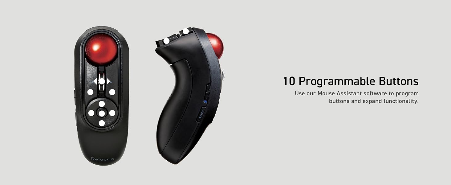 Relacon Trackball Programmable Buttons