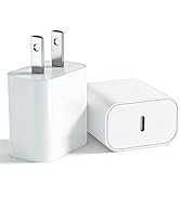 USB C Charger Block, 2Pack for iPhone 16 Fast Charging Plug for Apple 20W Type C Power Adapter Pl...