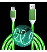 LED Micro USB Cable,6.6FT 3A Light Up Android Charging Cable, Fast Charging Cable with Data Sync,...