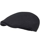 FEINION Men Cotton Newsboy Cap Soft Fit Cabbie Hat