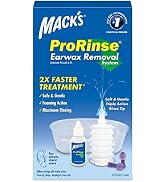Mack's ProRinse Ear Wax Removal System - 0.5 FL OZ Ear Drops, Ear Plugs, Ear Wash Tub & Ear Syrin...