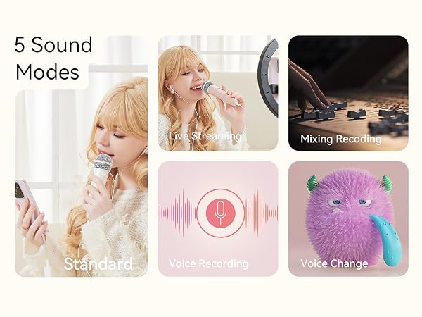 microphone recording a