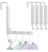 BAKON Over The Door Drying Rack Upgraded Model, Space Saving Collapsible Over The Door Hooks, Por...