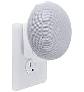 Premium Google Nest Mini Outlet Mount | Fits 2nd Gen (2019) | No Cord Wrapping | White