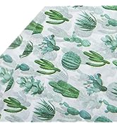 WRAPAHOLIC Gift Wrapping Tissue Paper - 25 Sheets 19.7x27.5 Inch Watercolor Cactus Print Gift Wra...