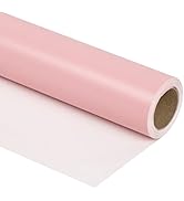 RUSPEPA Pink Wrapping Paper Solid Color - Mini Roll - for Wedding, Birthday, Shower, Congrats, an...