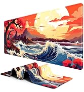 BOSOBO Large Desk Mat, Extended Gaming & Office Home Mat, Long Keyboard Mat, Desktop Full Cover 3...