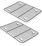 P&P CHEF Cooling Baking Rack Pack of 2, Stainless Steel Cooling Racks for Cooking Baking Roasting...
