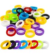 40 PCS Key Covers Key Caps - Sukh Key Identifiers Covers Silicone Key Protector Markers Tags Rubb...