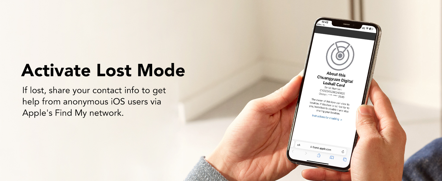 Text reads 'Activate Lost Mode'. Instructional diagram showing mobile phone interface with location tracking feature.