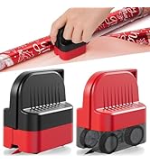 LIZAAL 2-Pack Wrapping Paper Cutter with Wheels | Straight Line Gift Wrap Cutter for Birthday and...