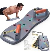 HOTWAVE Push Up Board, Portable Pushup Board for Men, Foldable Push-up Board, Multifunctional Pus...