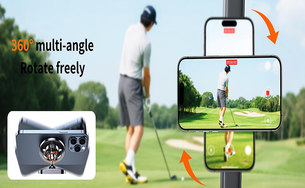 Magnetic Golf Cart Phone Holder Compatible