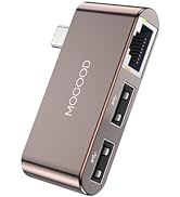 MOGOOD USB C to Ethernet Adapter, USBC to RJ45 LAN Adapter USB C Ethernet Network Adapter USB C R...