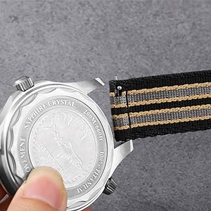 20mm 22mm Quick Released Nylon Watch Band with Stainless Steel Buckle