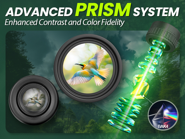 binoculars with bright view