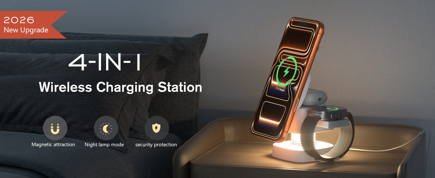 4 in 1 Wireless Charging Station