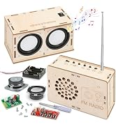 Stem Projects Toys for Boys age 8-12 12-14 Science Kit Building Own Bluetooth Speaker & FM Radio ...