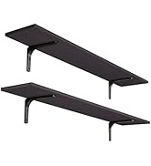 DINZI LVJ Long Wall Shelves, 47.3Inch Wall Mounted Shelves Set of 2, Extra Large Floating Storage...