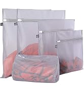 Kimmama Mesh Laundry Bags for Delicates with Premium Zipper, Travel Storage Organize Bag, Clothin...