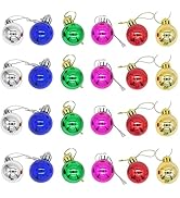 Accfore 24 Pack Christmas Balls Ornaments Mini Shatterproof Ball for Christmas Tree Decorations 1...