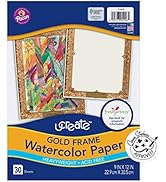 UCREATE - PAC4926 UCreate Gold Frame Watercolor Paper, Gold Frame, 9
