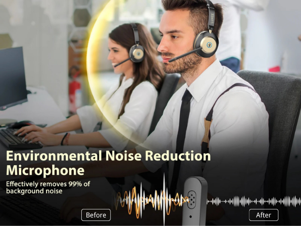 LUXEE headset with AI-powered noise cancelling