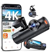 Vantrue N4 Pro S 4K 3 Channel Dash Cam w/Triple STARVIS 2, 4K+1080P+2.5K Front Inside Rear Dash C...