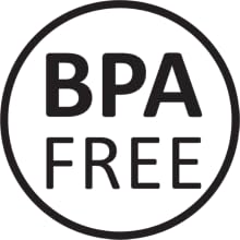 BPA free logo in black font.