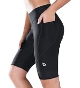 baleaf Women's Bike Shorts 4D Padded Cycling Spinning Road Bike Pockets Wide Waistband UPF50+