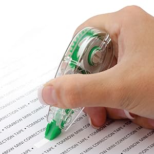 compact correction tape with precise application, tombow correction tape, mini correction tape