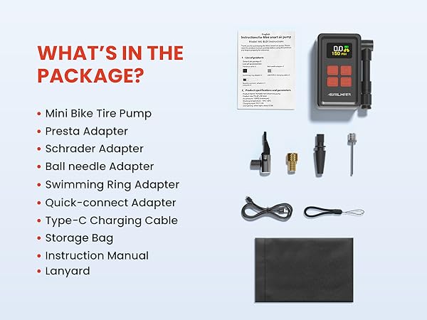 mini electric bike pump