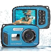 Underwater Camera 16FT Waterproof for Kids Waterproof Digital Camera for Snorkeling Swimming Auto...