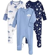 Yoofoss Baby Pajamas 100% Organic Cotton Baby Sleepers for Newborn 0-3 3-6 6-9 Months Boys Girl C...