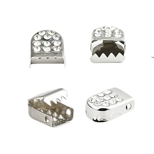 Sparkly Lace lock metal buckle for no-tie