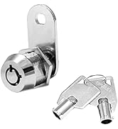Kingsley Tubular Cam Lock with 7/8" Cylinder-Chrome Finish, Keyed Alike, RV Lock Replacement, Cam...