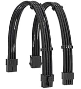 Formulamod Sleeve Extension Power Supply Cable Kit 18AWG EPS 8-P+PCI-8-P with Cable Combs for PSU...