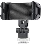 NICEYRIG Vlog Vlogging Video Phone Holder Tripod/Camera Hot Shoe Mount for iPhone 15/14/13/12/11 ...