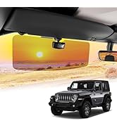 JOYTUTUS Polarized Sun Visor Extender Compatible with Jeep Wrangler JL JLU JT 2018-2025&Gladiator...