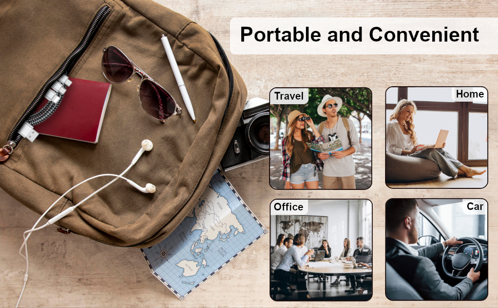 Portable and convenient. Bring it everywhere.