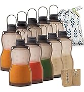 haakaa Breastmilk Storage Bags Silicone Milk Storage Bags for Breastfeeding Reusable & Leakproof,...