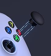 eXtremeRate Edge Sticks Interchangeable Thumbsticks for Xbox Core Controller, Black Swappable Ana...