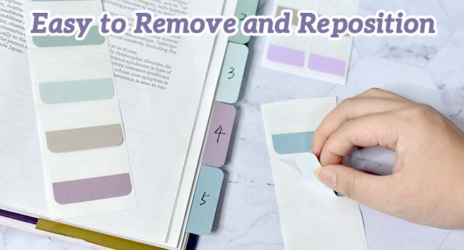 Repositionable Page Tabs Flags