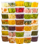 Dealusy 50 Set 16 oz Deli Containers with Lids, Leak-Proof BPA Free Plastic Take Out Bowls, Food ...