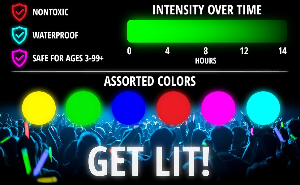 glow sticks bulk party pack stick light glowstick chem lights in the dark favors wedding for parties