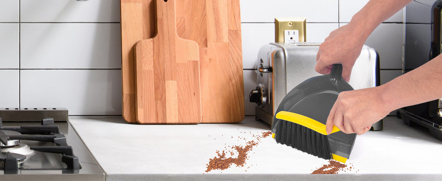 hand broom and dustpan