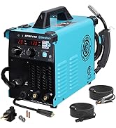 DURATECH 140Amp MIG Welder, 120V Welding Machine Flux Core Gasless/Solid Core Gas Shielded/TIG/St...