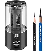 AFMAT Long Point Pencil Sharpener, Electric Pencil Sharpener for Artists, Art Pencil Sharpeners f...