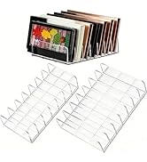 WECHENG 2 Pack Acrylic Eyeshadow Makeup Palette Organizer: Makeup Organizer for Drawer - 7-Sectio...